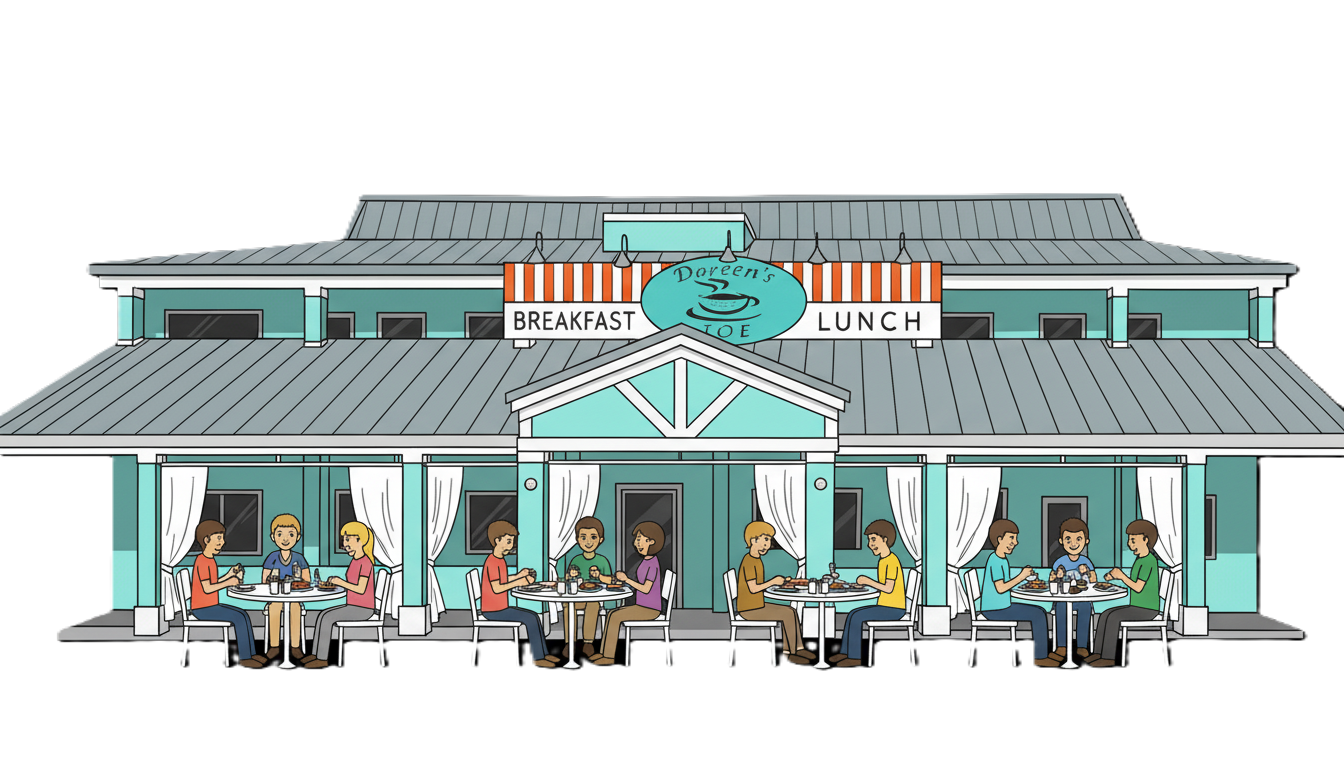 A vibrant, popular breakfast spot on Marco Island, Doreen's Cup of Joe.